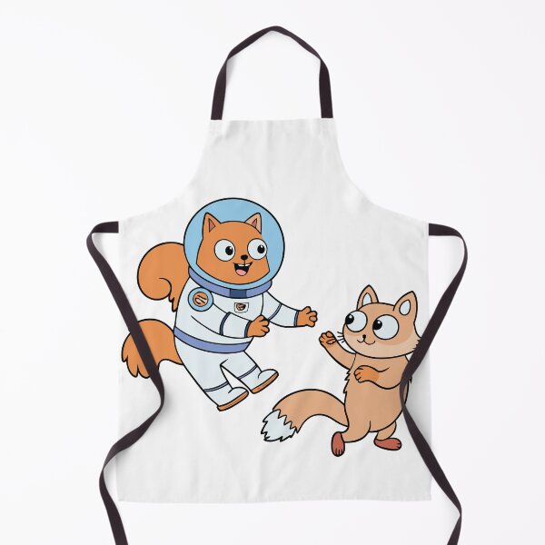 Item preview, Fluffy Cat in a Spacesuit Playing with a Space Squid designed and sold by omerfdln34.