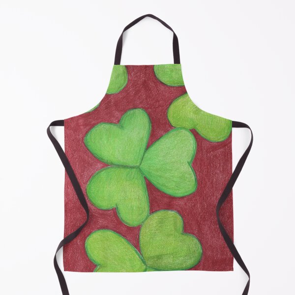 Item preview, 3 leaf clovers on a red background  designed and sold by Artbysarah23.