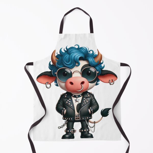 Item preview, Rockstar Cow in Leather designed and sold by Sillytoe.