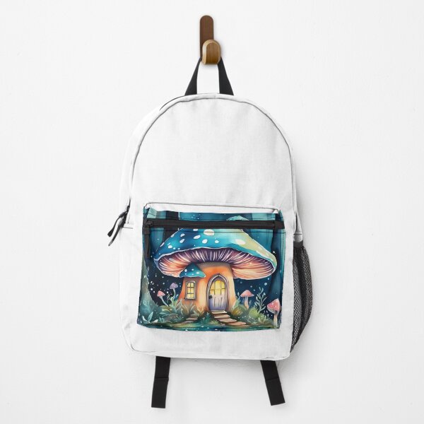 Item preview, Blue Fairy Mushroom Homes designed and sold by fluidwatercolor.