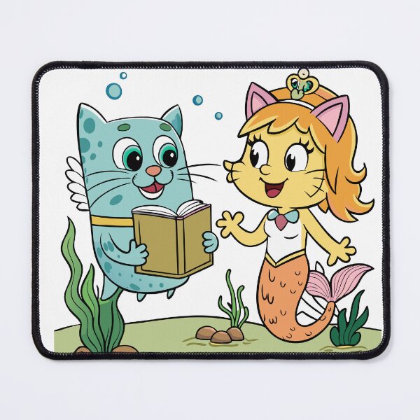 Item preview, Fluffy Cat Dressed as SpongeBob Meets a Beautiful Friend designed and sold by omerfdln34.