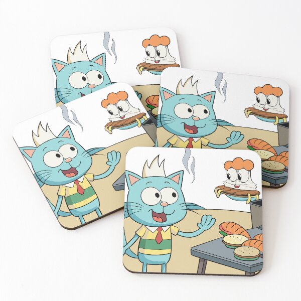 Item preview, Fluffy Cat Flipping Krabby Patties Behind the Grill designed and sold by omerfdln34.