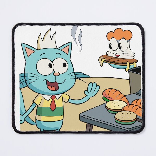 Item preview, Fluffy Cat Flipping Krabby Patties Behind the Grill designed and sold by omerfdln34.
