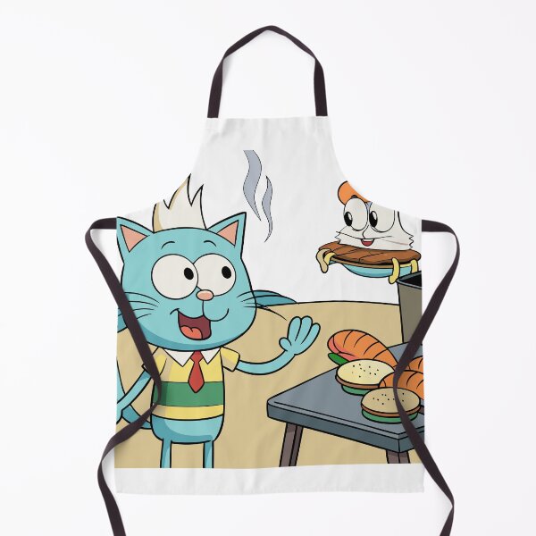 Item preview, Fluffy Cat Flipping Krabby Patties Behind the Grill designed and sold by omerfdln34.