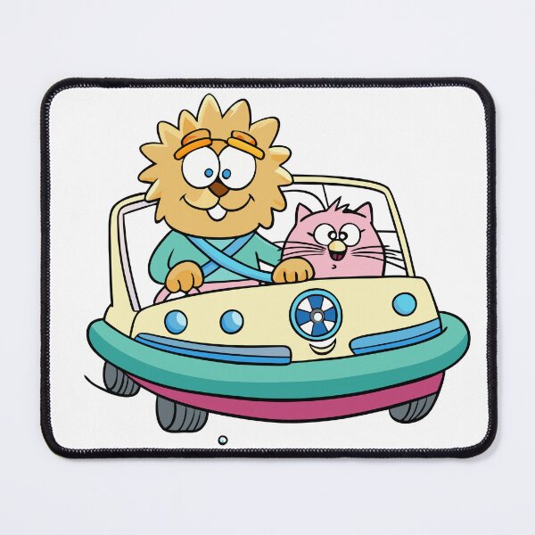 Item preview, Fluffy Cat Learning to Drive a Boatmobile with Mr. designed and sold by omerfdln34.