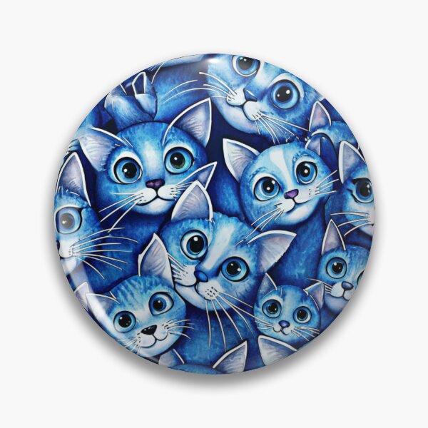 Artikelvorschau, INFINITE TILESELLATION MOSAIK – BLAUE KATZEN entworfen und verkauft von CuPensky.