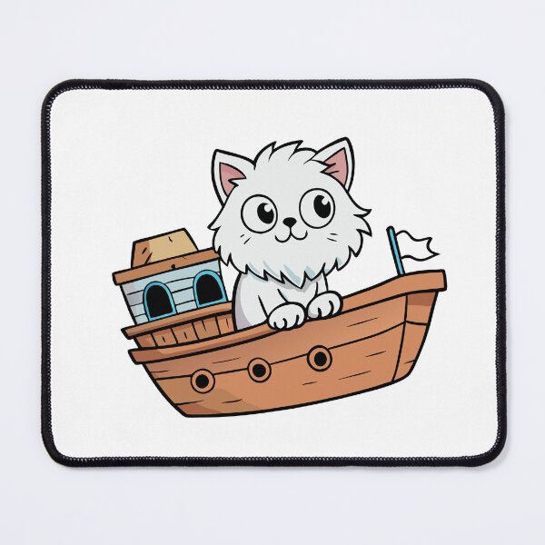 Item preview, Fluffy Cat on the Ghostly Ship with the Flying Dutchman designed and sold by omerfdln34.