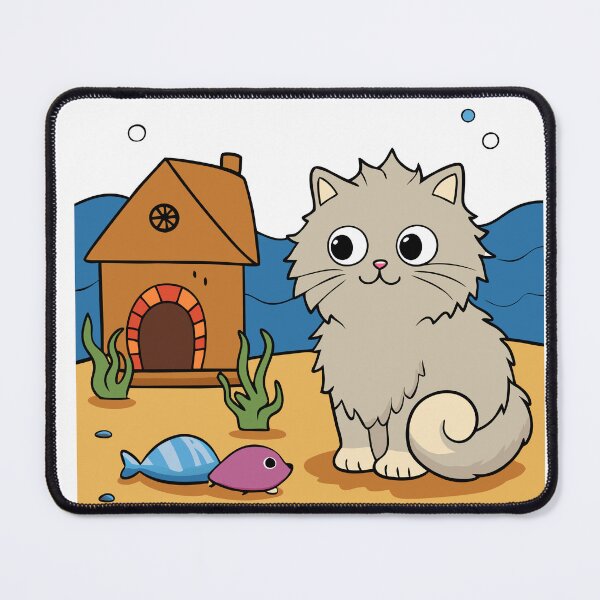 Item preview, Fluffy Cat Petting a Snail Resembling Gary designed and sold by omerfdln34.