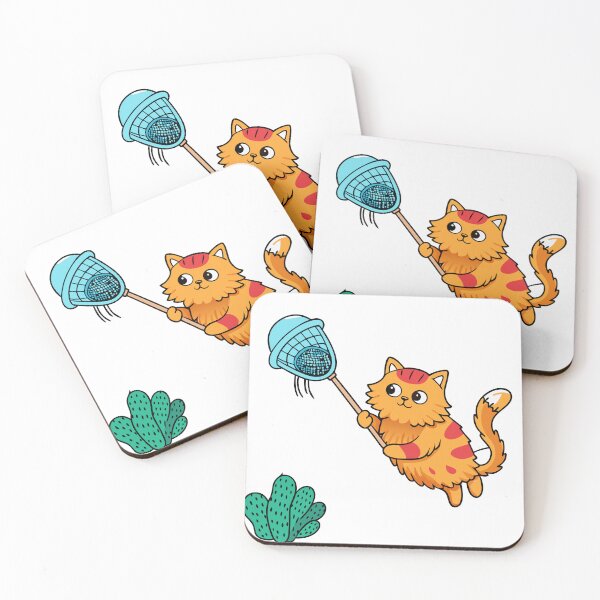 Item preview, Fluffy Cat with a Net, Catching Jellyfish with Expertise designed and sold by omerfdln34.