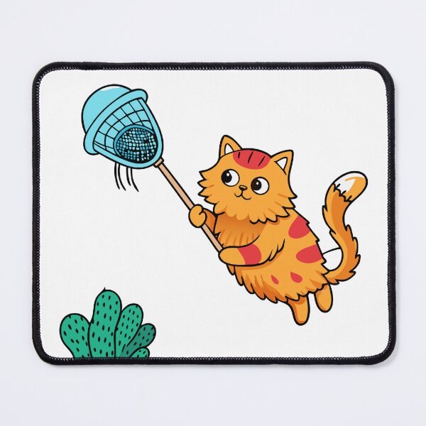Item preview, Fluffy Cat with a Net, Catching Jellyfish with Expertise designed and sold by omerfdln34.