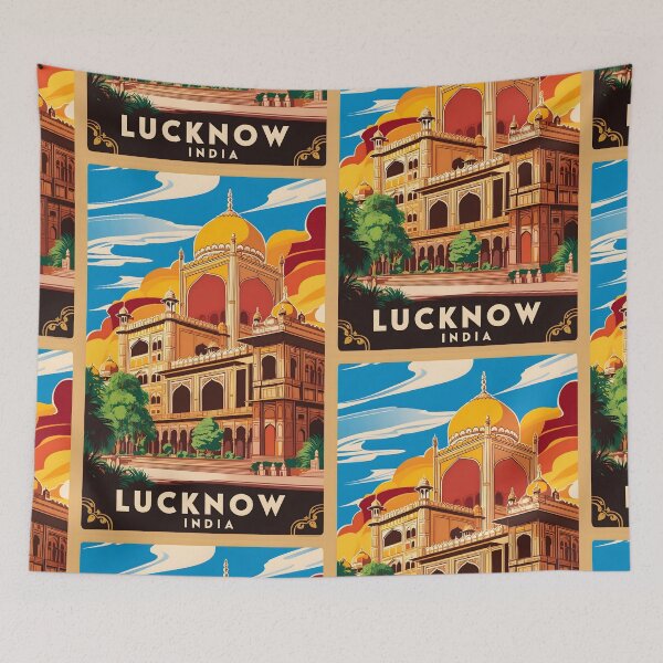 Item preview, Lucknow India Vintage Travel Tourism  designed and sold by TravelersGems.