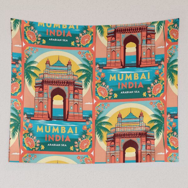 Item preview, Mumbai India Arabian Sea Vintage Travel Tourism  designed and sold by TravelersGems.