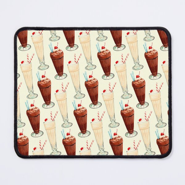 Item preview, Chocolate & Vanilla Milkshakes Pattern - Cream designed and sold by Kelly  Gilleran.