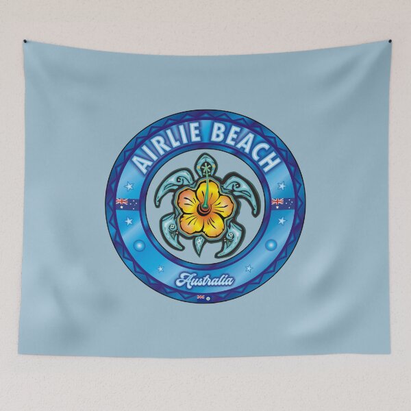 Item preview, Airlie Beach Whitsunday Australia sea turtle hibiscus designed and sold by studioss76.