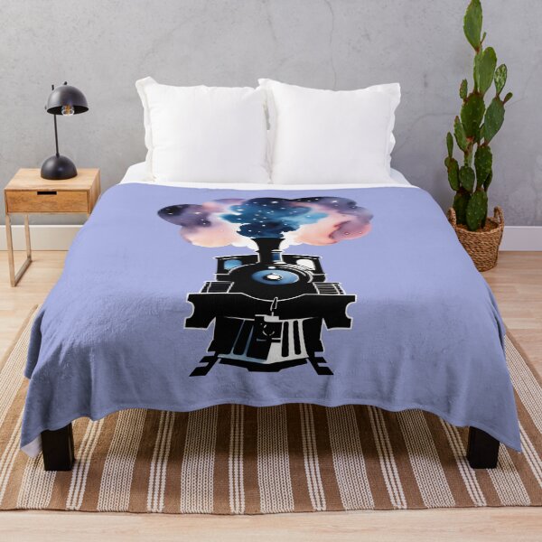Item preview, Locomotive Silhouette Billowing Cosmic Nebula designed and sold by GoodSparrow.