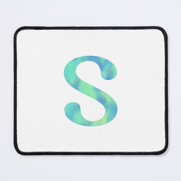 Item preview, “S” aqua designed and sold by Ninidesignss.