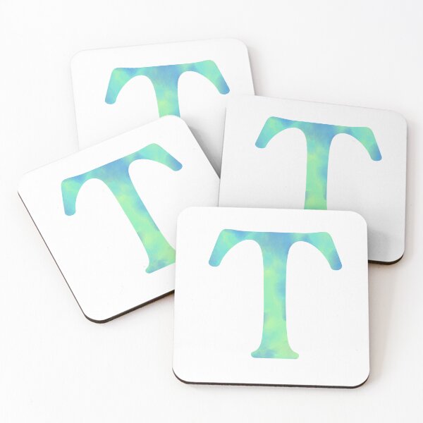 Item preview, “T” aqua designed and sold by Ninidesignss.