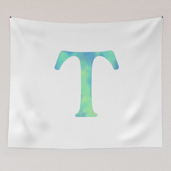 Item preview, “T” aqua designed and sold by Ninidesignss.