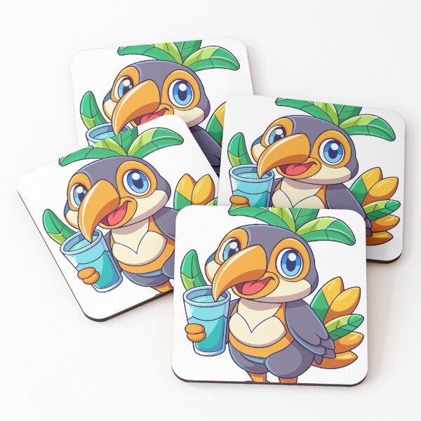 Item preview, Happy Toucan with Tropical Drink Sticker – Kawaii Toucan Art for Bird Lovers designed and sold by itsnaeem (36).