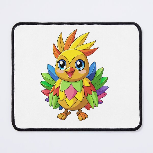 Item preview, Playful Chick with Rainbow Feathers Sticker – Kawaii Chick Art for All Ages designed and sold by merchtrends-svg.