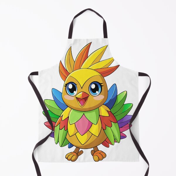 Item preview, Playful Chick with Rainbow Feathers Sticker – Kawaii Chick Art for All Ages designed and sold by merchtrends-svg.