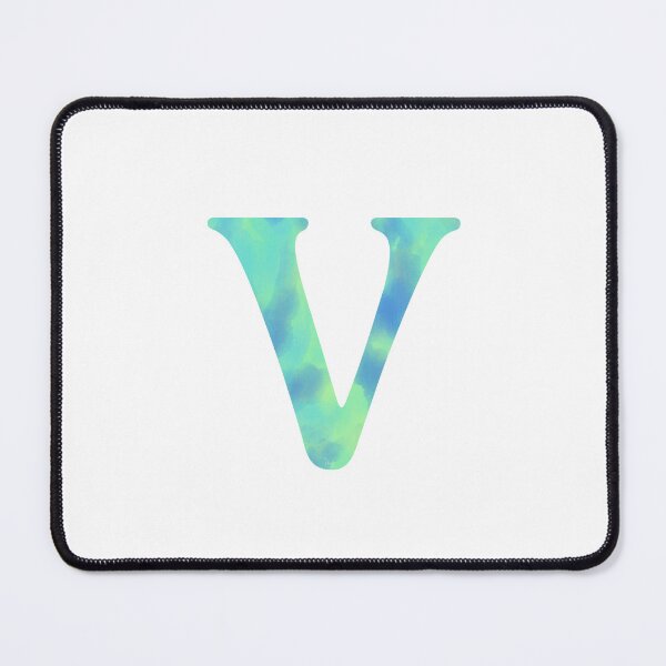 Item preview, “V” aqua designed and sold by Ninidesignss.