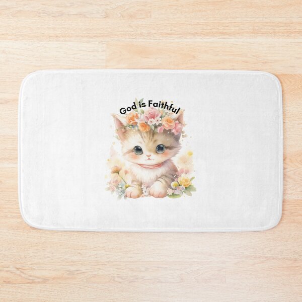 Item preview, Cute Kitten - God is Faithful designed and sold by AnimalMenagerie.