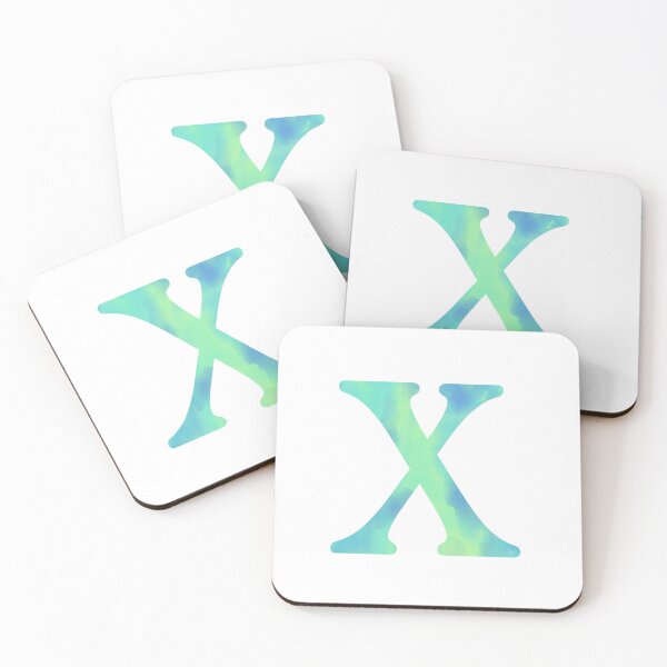 Item preview, “X” aqua designed and sold by Ninidesignss.