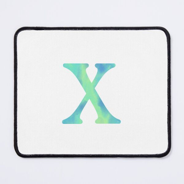 Item preview, “X” aqua designed and sold by Ninidesignss.