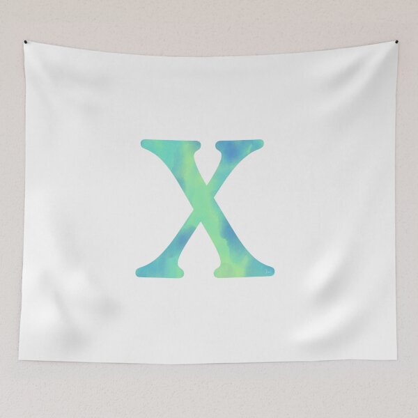 Item preview, “X” aqua designed and sold by Ninidesignss.