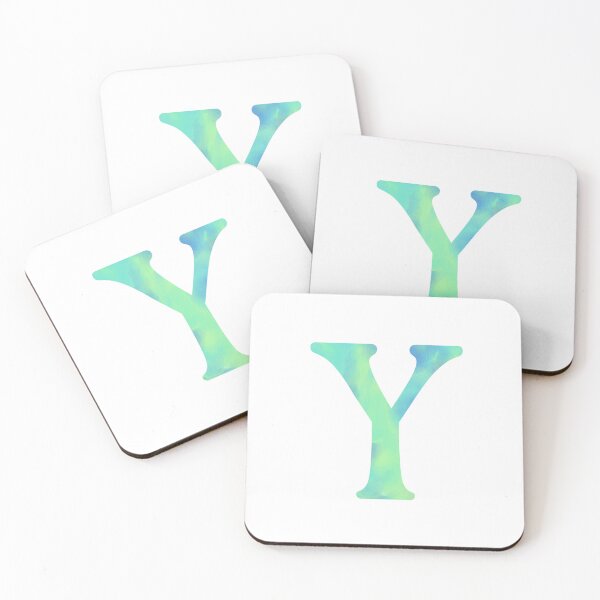 Item preview, “Y” aqua designed and sold by Ninidesignss.