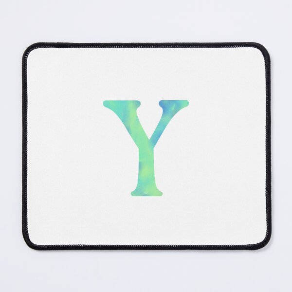 Item preview, “Y” aqua designed and sold by Ninidesignss.