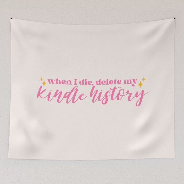 Item preview, When I die, delete my kindle history - pink designed and sold by Neadoodles.