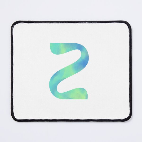Item preview, “Z” aqua designed and sold by Ninidesignss.