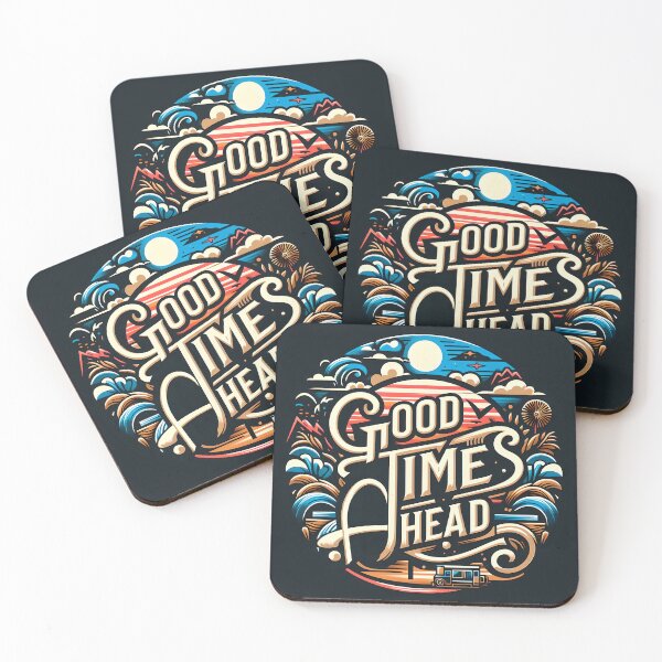 Item preview, good times ahead, typography designed and sold by maxmaj.