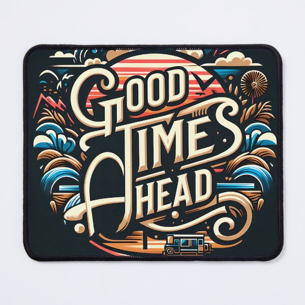 Item preview, good times ahead, typography designed and sold by maxmaj.