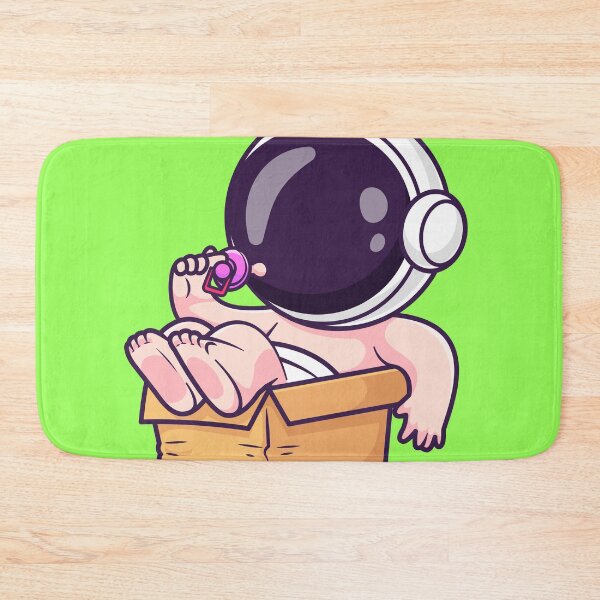 Item preview, Cute Baby Astronaut Playing with Box and Pacifier: A Cosmic Adventure designed and sold by hjian8219.