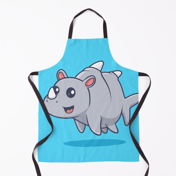 Item preview, Cute Rhino Fish Swimming: A Whimsical Aquatic Adventure designed and sold by hjian8219.
