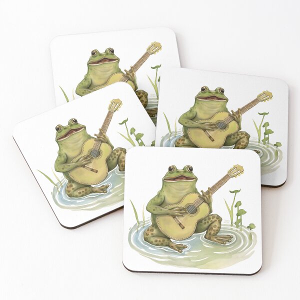 Item preview, Frog playing guitar designed and sold by xiao xuans.