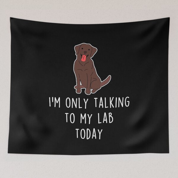 Item preview, Chocolate Labrador Talking To designed and sold by Clara Hollins.