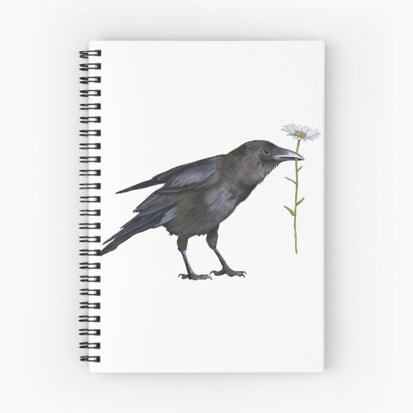 Item preview, Cute Crow with a Daisy designed and sold by Julie Townsend.