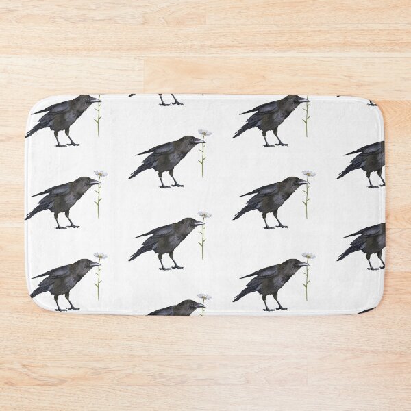 Item preview, Cute Crow with a Daisy designed and sold by Julie Townsend.