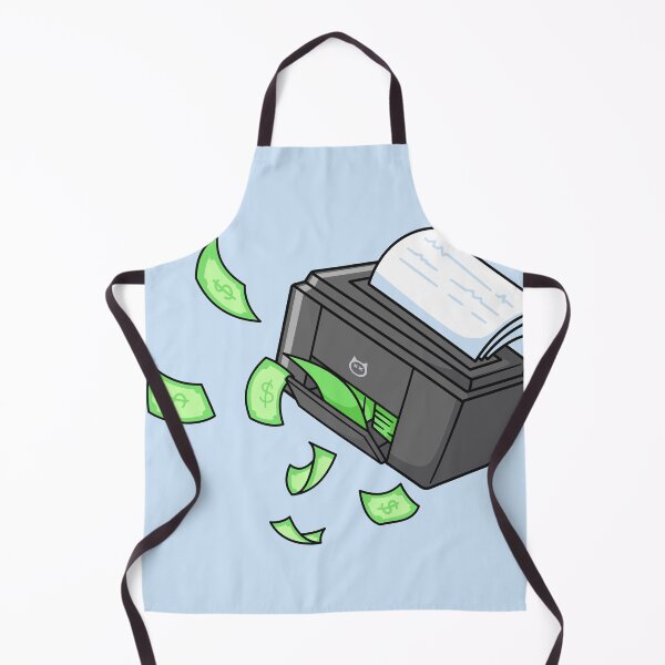 Item preview, Printer with Money Cartoon Vector Icon: Bridging Technology and Wealth with Whimsy designed and sold by hjian8219.