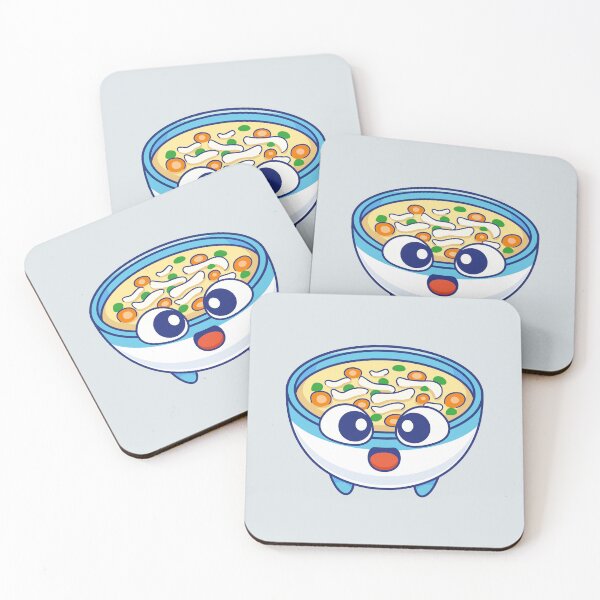 Item preview, Cute Miso Soup with Tofu Bowl Cartoon Vector Icon: A Wholesome Delight designed and sold by hjian8219.