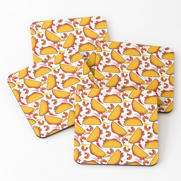 Item preview, Shrimp Tacos Pattern designed and sold by FAD-Artwork.