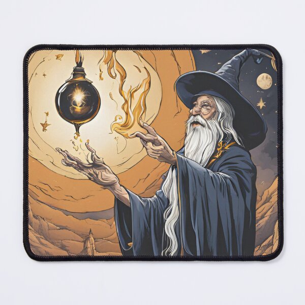 Item preview, Wizard casting a spell designed and sold by nadiaop2000.