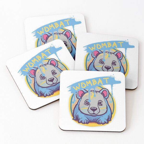 Item preview, Colourful Kawaii Wombat designed and sold by pUNKnown.