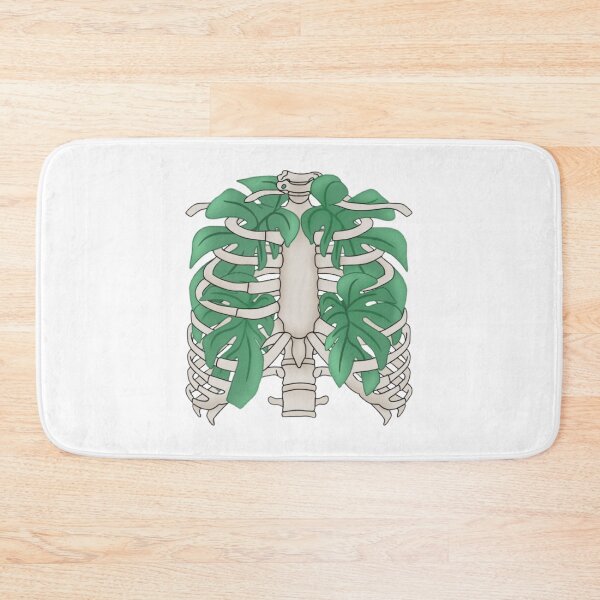 Item preview, Tropical leaves in a rib cage designed and sold by Artistkhg.