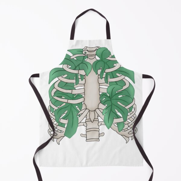 Item preview, Tropical leaves in a rib cage designed and sold by Artistkhg.