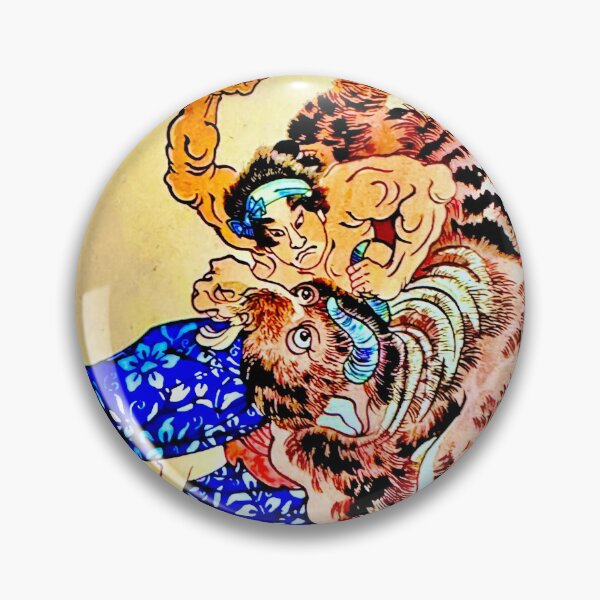 Item preview, Bull Fighting Samurai Ukiyo designed and sold by Daruma786.